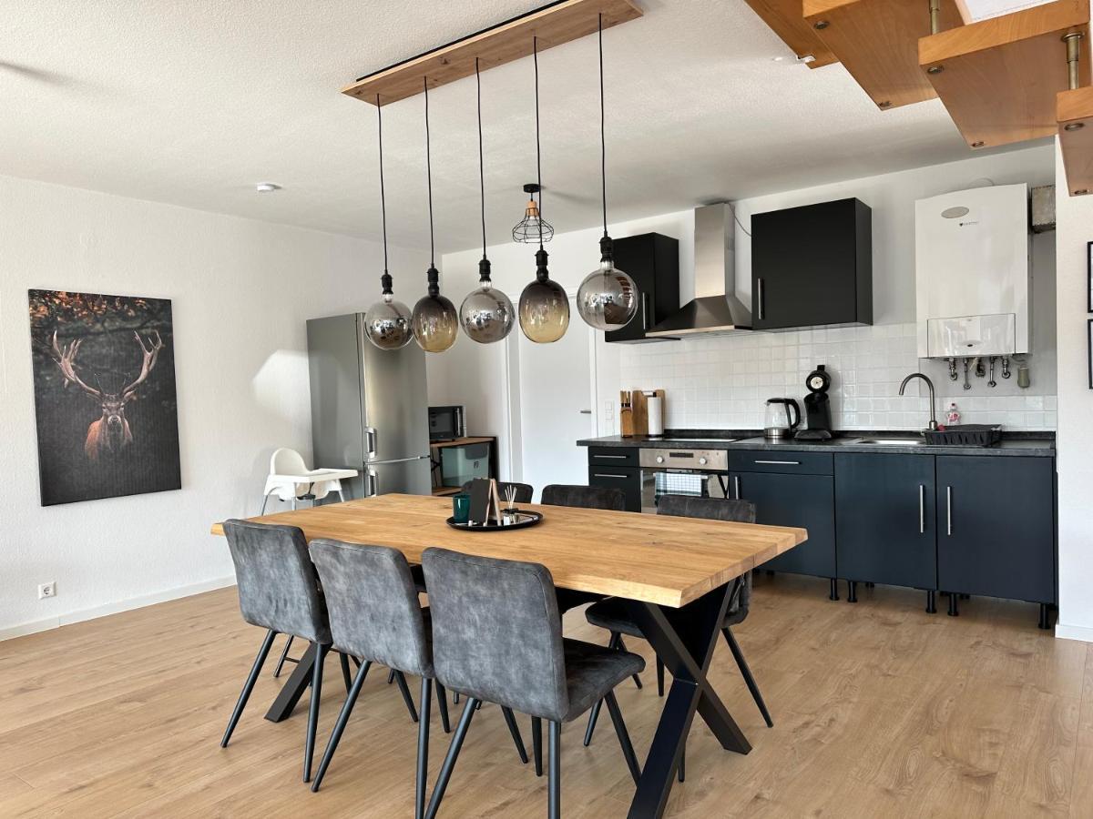 Amao-Green I 90Qm I Penthouse Maisonette Mit Rooftop I City Center I King-Size Betten Lahr  Dış mekan fotoğraf