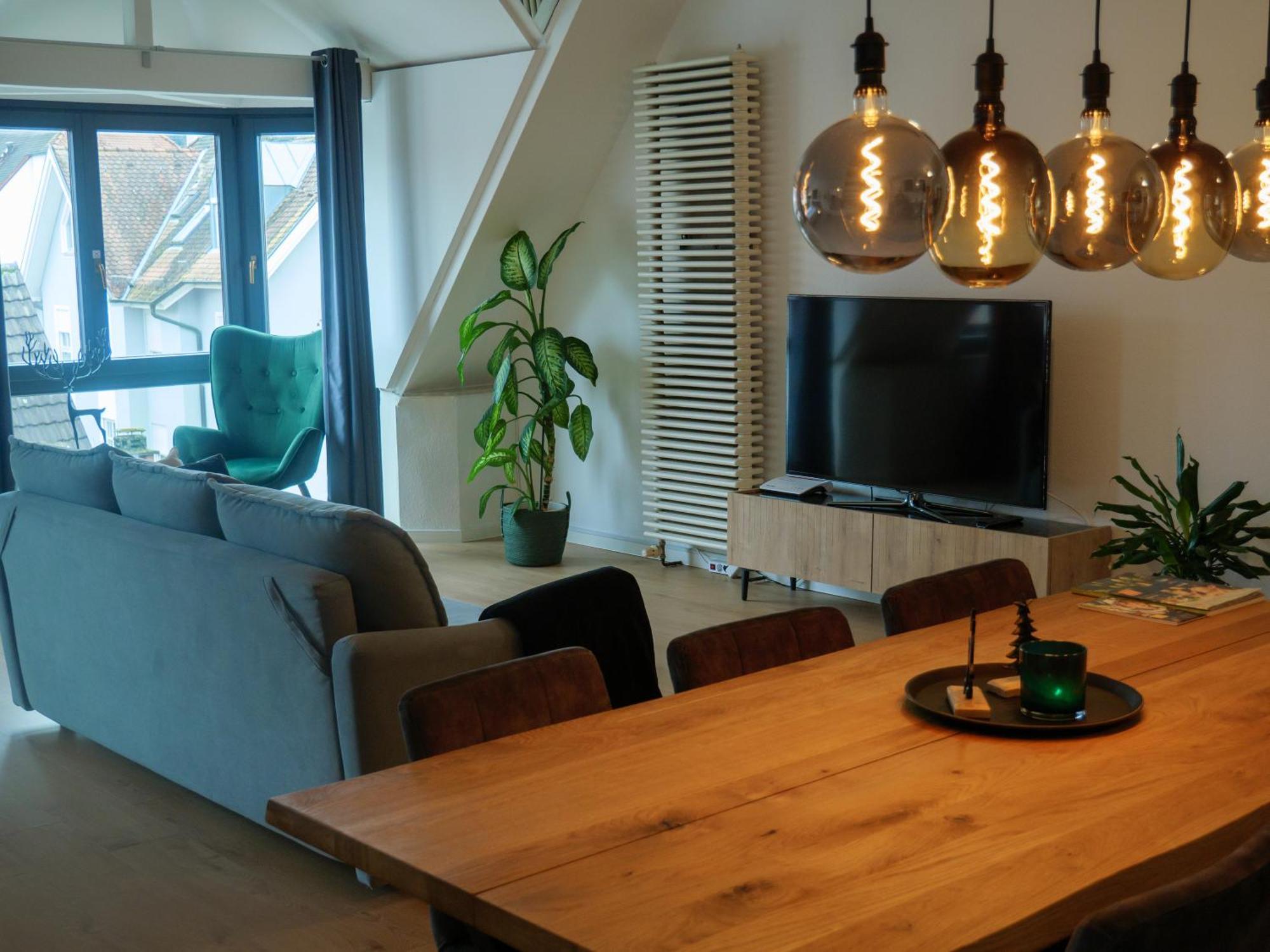 Amao-Green I 90Qm I Penthouse Maisonette Mit Rooftop I City Center I King-Size Betten Lahr  Dış mekan fotoğraf