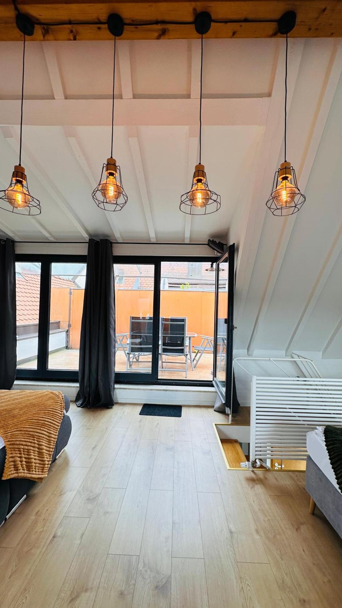 Amao-Green I 90Qm I Penthouse Maisonette Mit Rooftop I City Center I King-Size Betten Lahr  Dış mekan fotoğraf